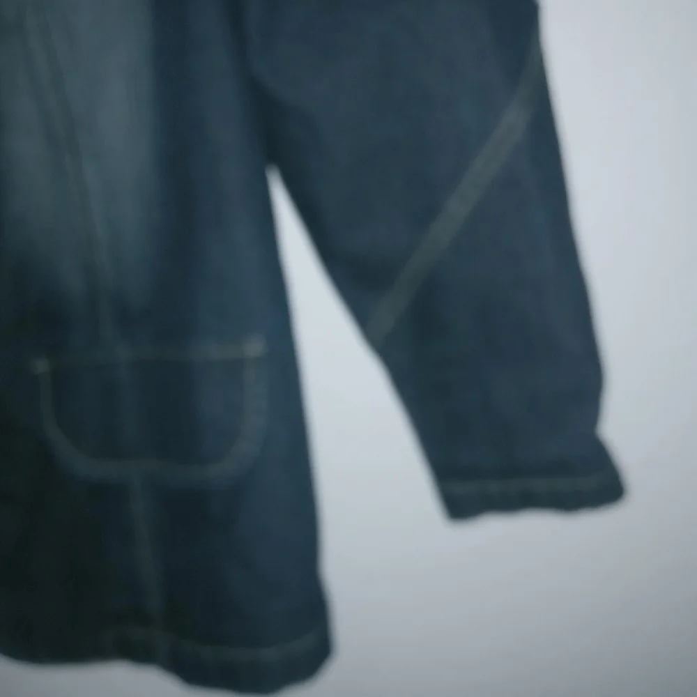 Z. Cavaricci 1X Y2K Dark Wash Denim Jeans Blazer Jacket Plus - Picture 3 of 6